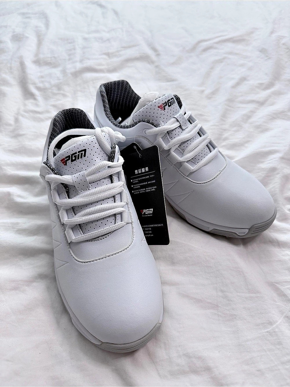 PGM Women's Golf Shoes XZ082 White US6.5 NWT